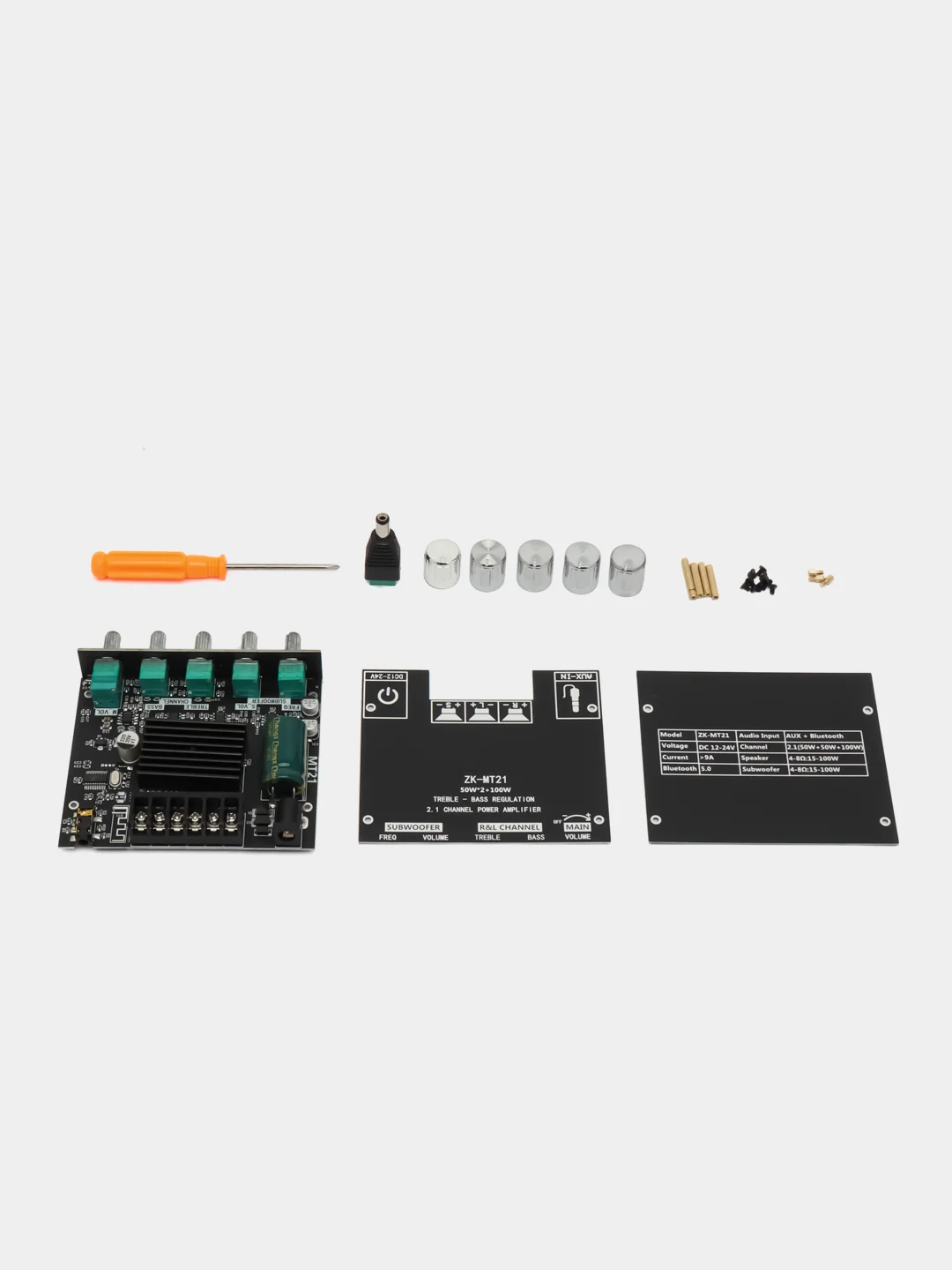 Черный aудио усилитель 2.1 ZK-MT21 50 Вт*2+100 Вт, Bluetooth 5.0