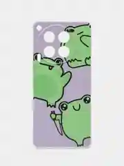 Лавандовый чехол на Tecno Camon 30 4G / Текно Камон 30 4G прозрачный, с рисунком, защита камеры