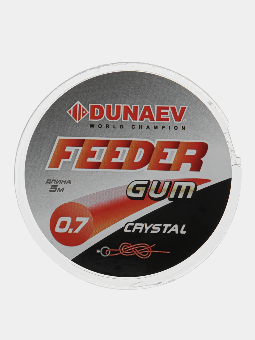 Прозрачный фидерная резина Dunaev FEEDER Gum ,цвет Чёрный/Прозрачный, Фидергам для фидера, леска