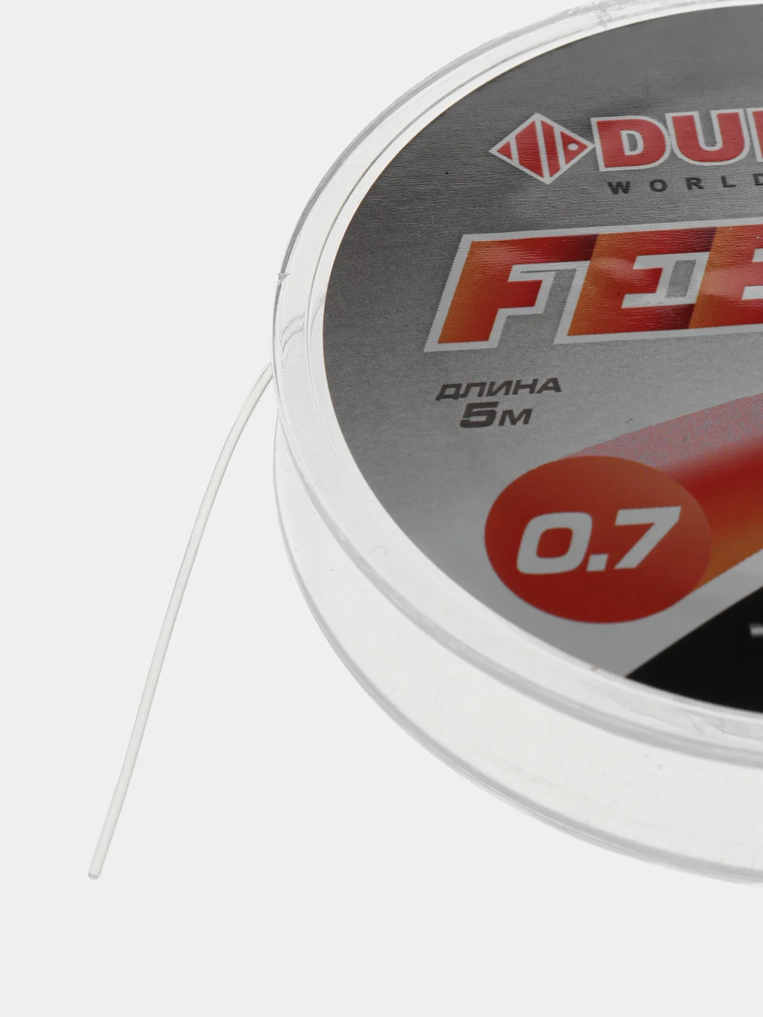 Прозрачный фидерная резина Dunaev FEEDER Gum ,цвет Чёрный/Прозрачный, Фидергам для фидера, леска