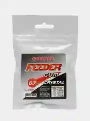 Прозрачный фидерная резина Dunaev FEEDER Gum ,цвет Чёрный/Прозрачный, Фидергам для фидера, леска