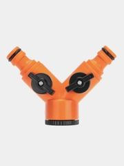 Разветвитель 2-х канальный Четыре сезона на кран 1/2"-3/4"