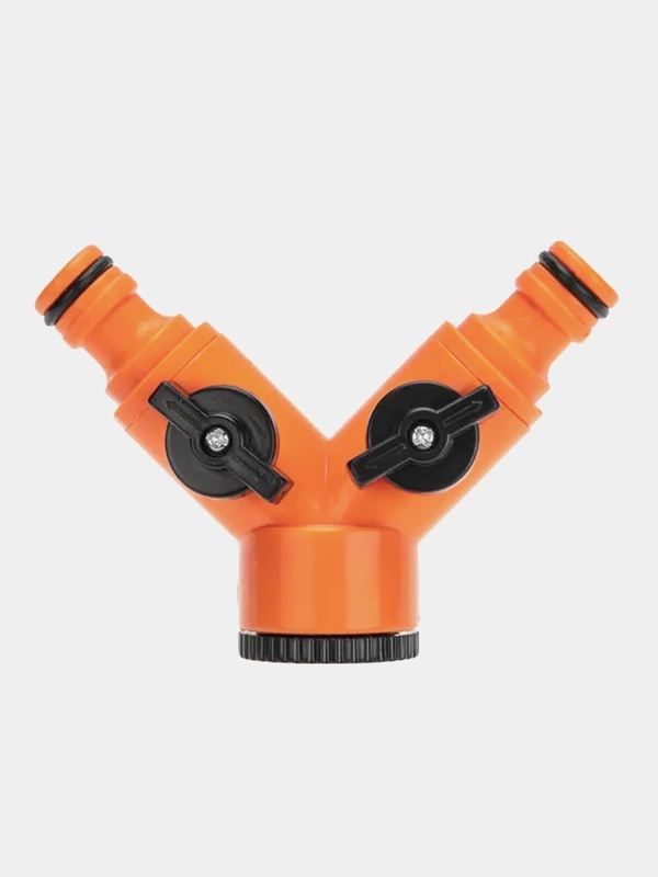 Разветвитель 2-х канальный Четыре сезона на кран 1/2"-3/4"