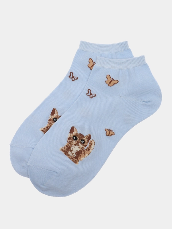 Носки женские коротки с кошачками