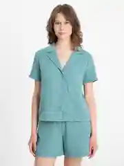 Молочный женский костюм летний муслиновый, пижама женская из муслима