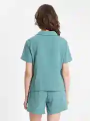 Молочный женский костюм летний муслиновый, пижама женская из муслима