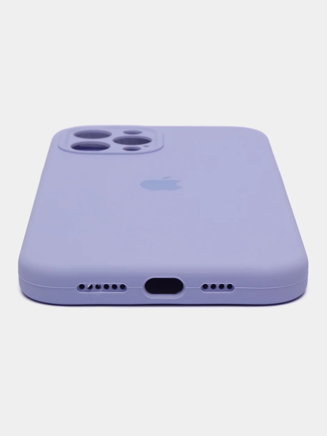 Лавандовый чехол iPhone, Айфон 12 Про Макс, Pro Max, силиконовый