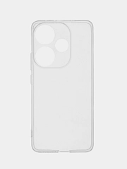 Силиконовый чехол на Redmi Turbo 3 / Редми Турбо 3 прозрачный, с рисунком, защита камеры