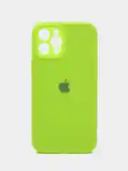 Салатовый чехол iPhone, Айфон 12 Про Макс, Pro Max, силиконовый