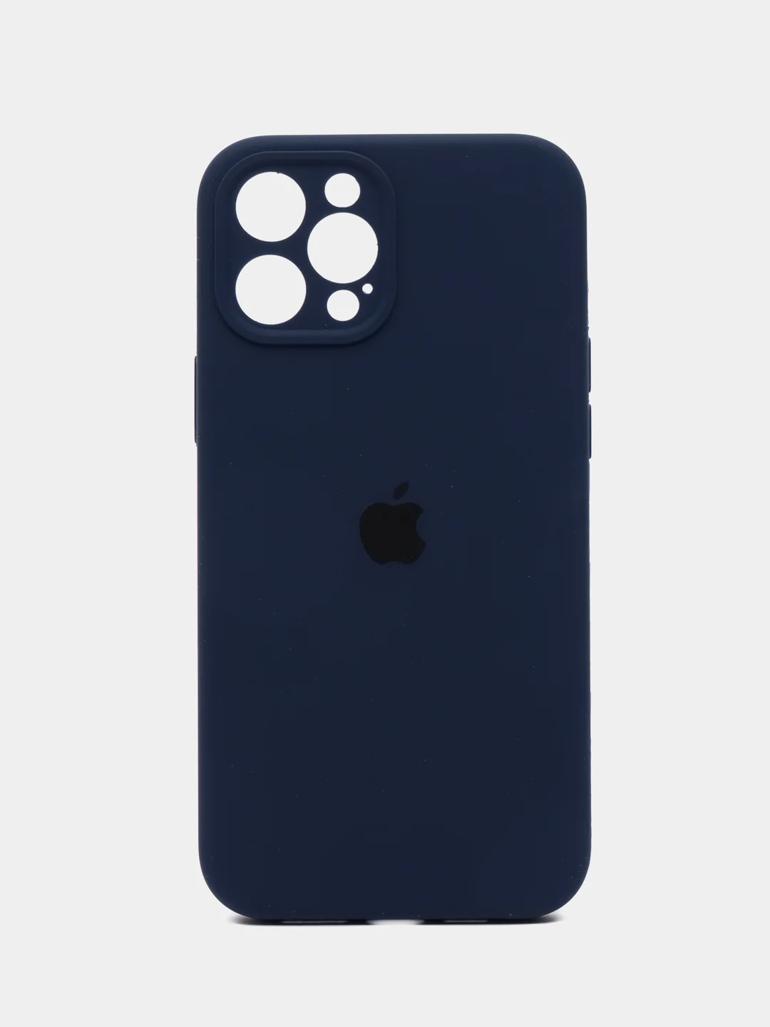 Темно-синий чехол iPhone, Айфон 12 Про Макс, Pro Max, силиконовый