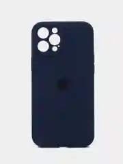 Темно-синий чехол iPhone, Айфон 12 Про Макс, Pro Max, силиконовый