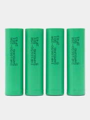 Аккумулятор литий-ионный 18650 Samsung 2500mah 20A 25R (факт. 2600mah) (4 штуки)
