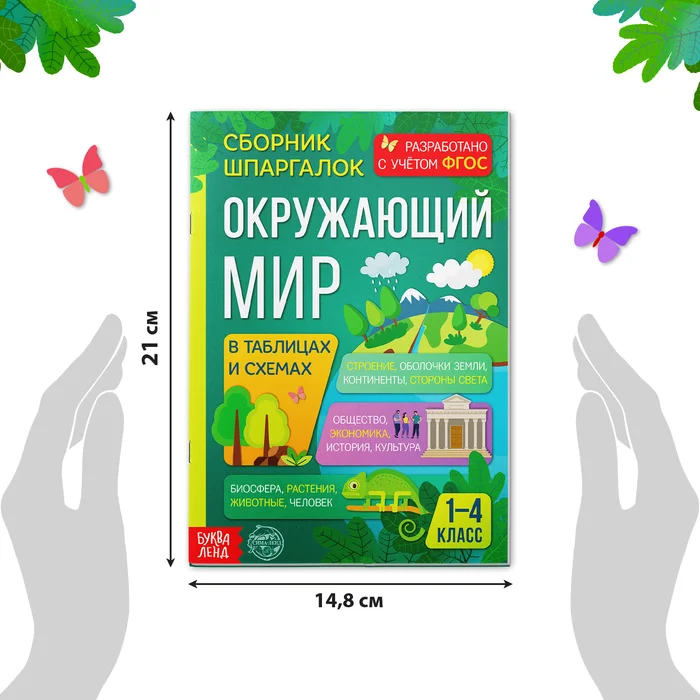 Сборник шпаргалок для 1-4 классов Окружающий мир, 60 стр