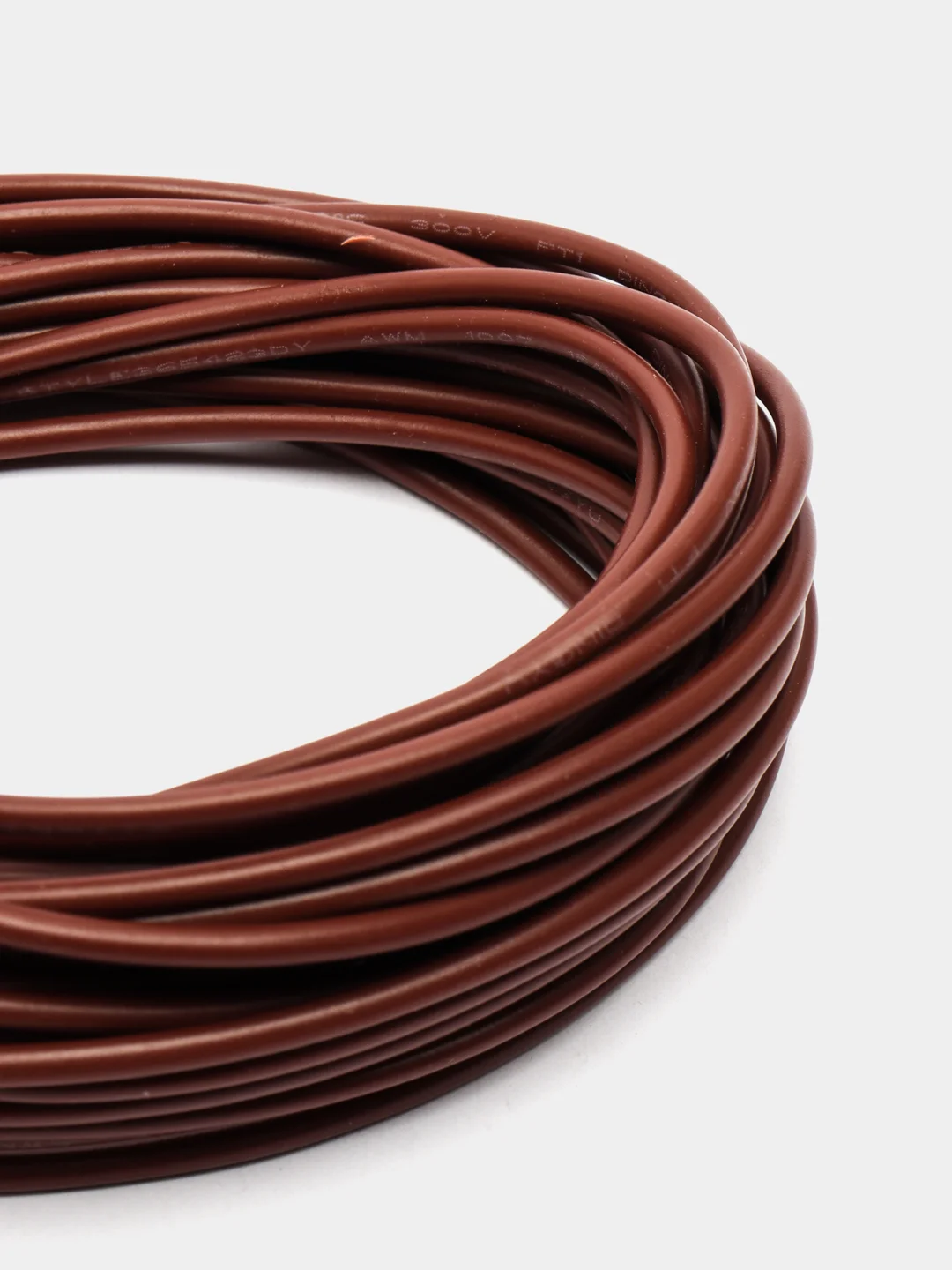 Коричневый провод UL1007 НПнг(C)-HF 18AWG (0.75мм, медь) отрезок 5 метров