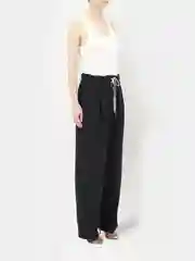 Черный прямые брюки стиль Maison Margiela