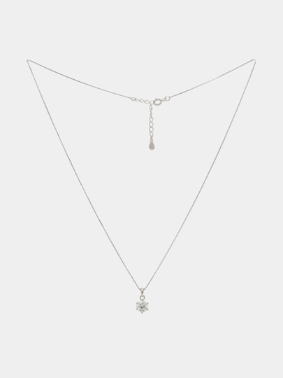 Колье цепь с муассанитом 1ct