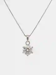 Колье цепь с муассанитом 1ct