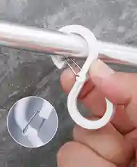 Крючки с фиксатором 8 шт для рейлинга