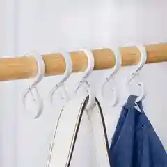 Крючки с фиксатором 8 шт для рейлинга