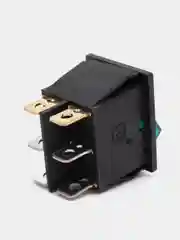 Переключатель KCD3-101N ON-OFF 15A 250V (6 контактов) зеленый ДВОЙНОЙ