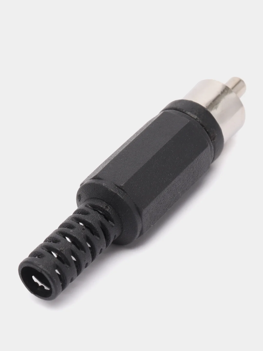5 штук Штекер RCA (тюльпан) пластик черный