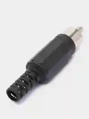 5 штук Штекер RCA (тюльпан) пластик черный