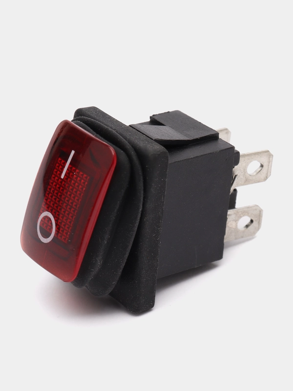 Переключатель SB015 IP65 on-off 13x19.2мм (6A 250VAC) с подсветкой