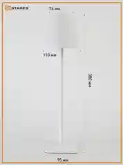 Белый настольная лампа светодиодная Estares BRIZ 4W SENSOR-USB-DC5V/2A-IP44,черная и белая