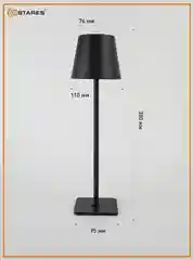 Черный настольная лампа светодиодная Estares BRIZ 4W SENSOR-USB-DC5V/2A-IP44,черная и белая