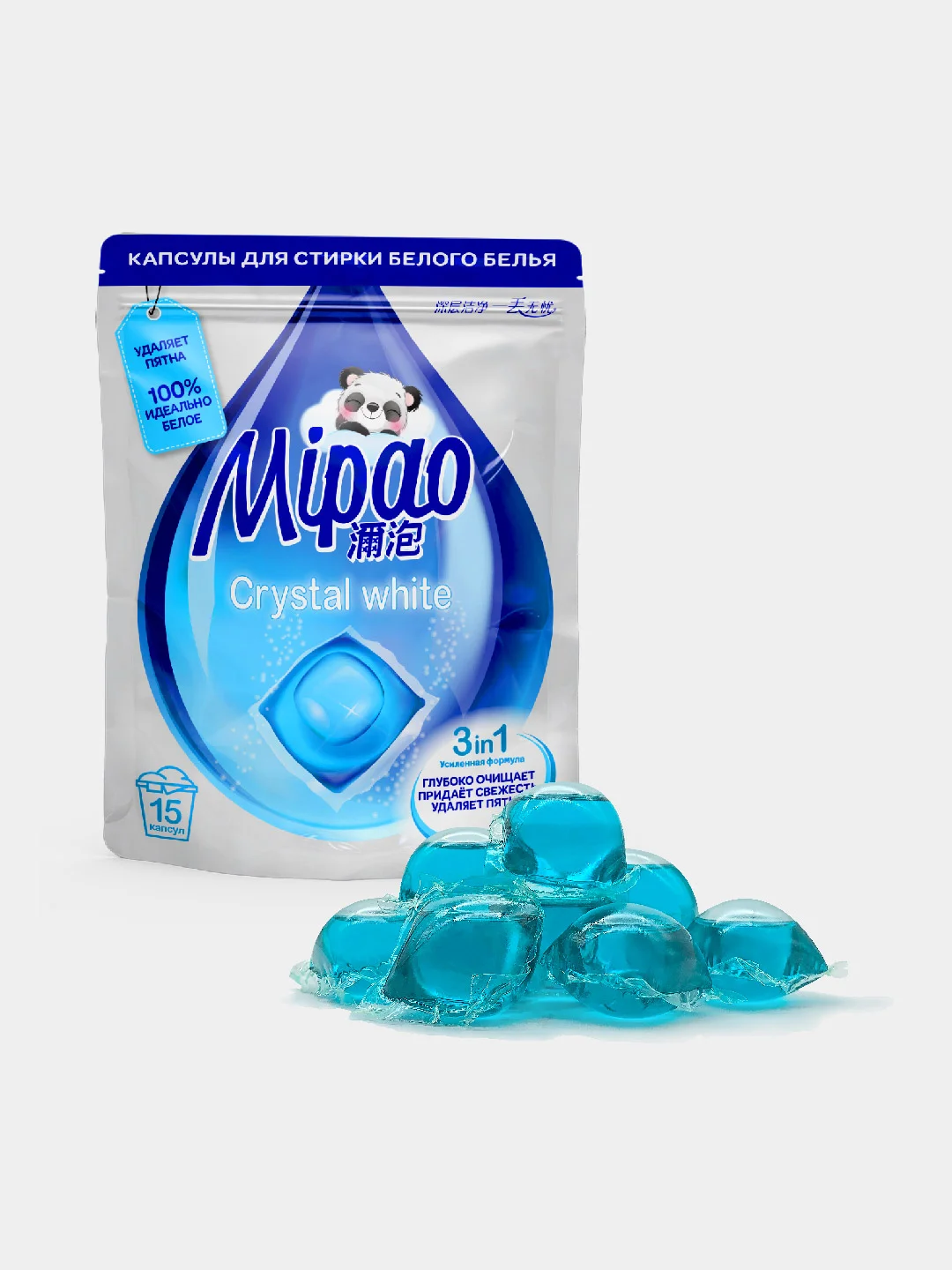 Капсулы для стирки белого белья Мипао / Mipao 15 шт