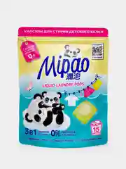 Капсулы для стирки детского белья, 15 капсул, Мипао