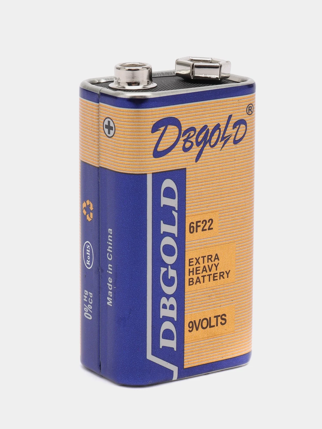 Батарейка 9V 6F22 солевая Крона DBGOLD/K-PAI