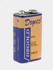 Батарейка 9V 6F22 солевая Крона DBGOLD/K-PAI