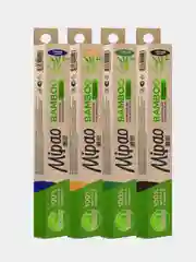 Зубные щетки бамбуковые набор 4 шт. ECO Mipao (Мипао)
