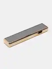 Синий зажигалка электронная USB слайдер, со спиралью ультратонкая, ветрозащитная с зарядкой
