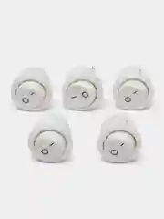 Переключатель KCD1-05 ON-OFF 6A 250V (2 контакта) белый (5 штук)