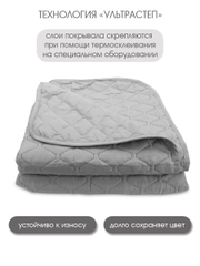 Покрывало "ND HOME", серый,  100% полиэстер 200*220 см