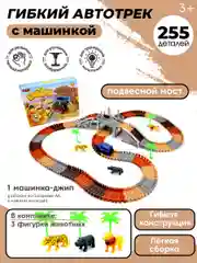 Автотрек трасса с машинкой на батарейке  Сафари