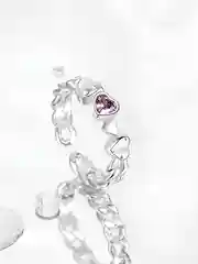 Серебряный женское кольцо в дизайнах: Сердце и Звезды