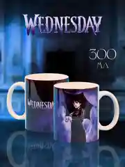 Аметистовый кружка Уэнсдей Аддамс, Kuromi, Hello Kitty, Куроми и Китти, Wednesday