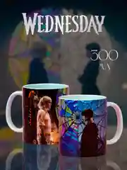 Алый кружка Уэнсдей Аддамс, Kuromi, Hello Kitty, Куроми и Китти, Wednesday