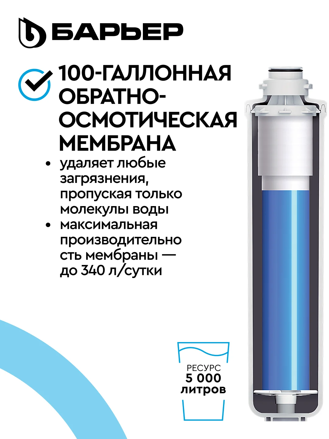 Комплект фильтроэлементов сменных Compact OSMO 100 "БАРЬЕР"