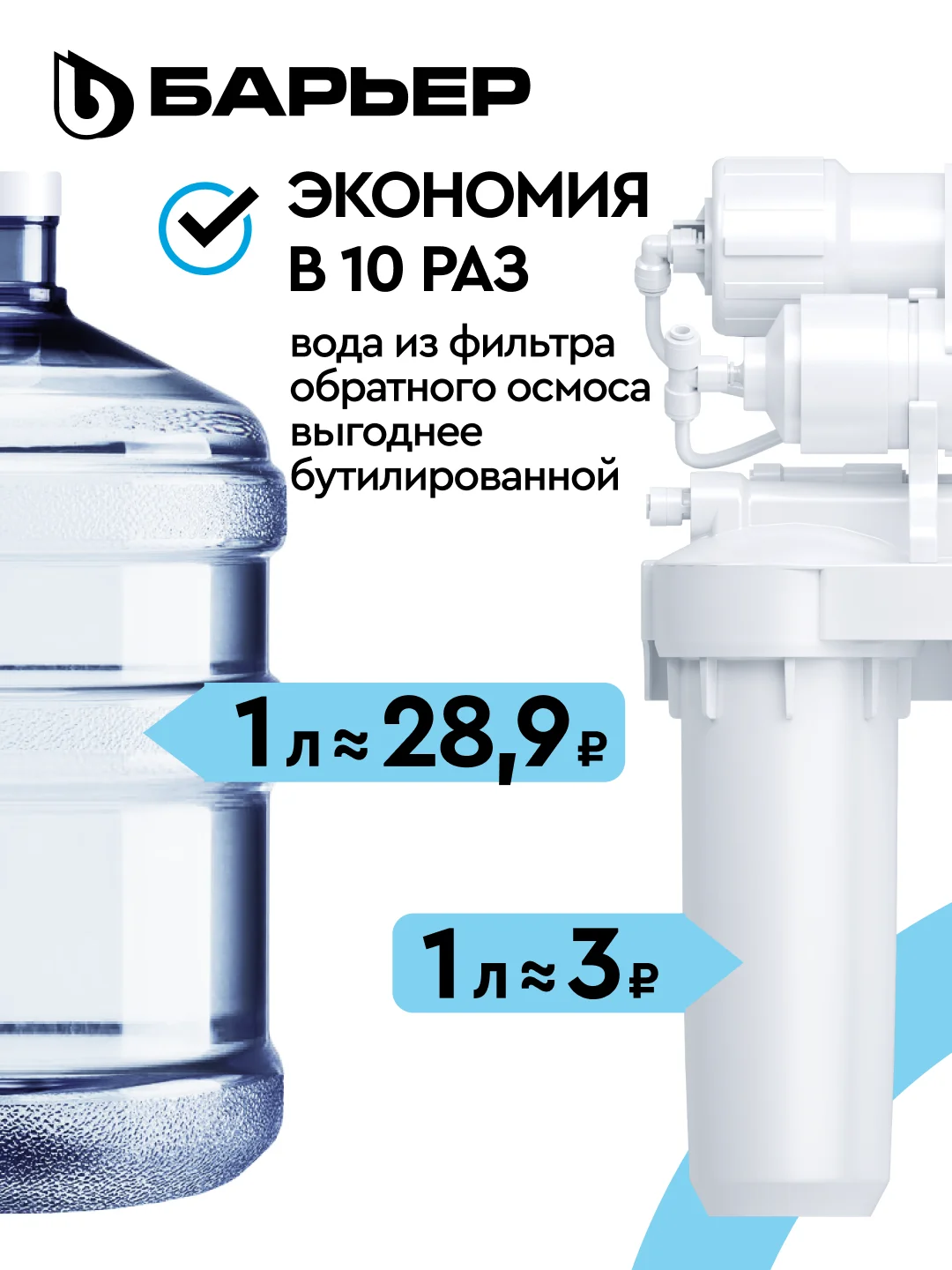 Комплект фильтроэлементов сменных Compact OSMO 100 "БАРЬЕР"