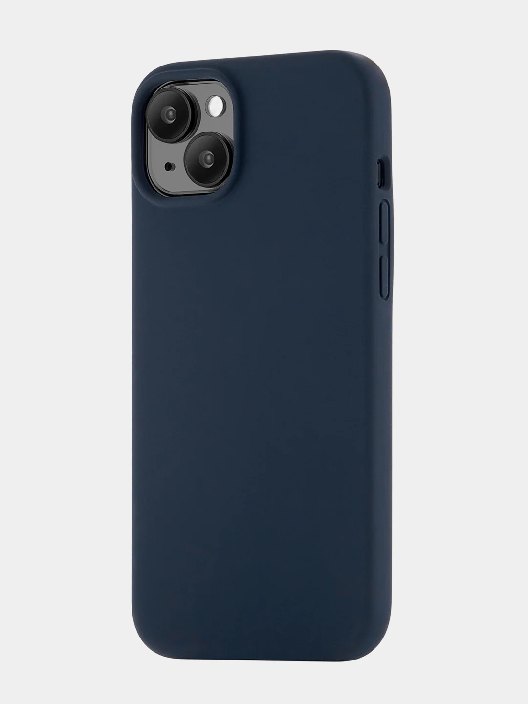 Темно-синий чехол для iPhone 15 Plus uBear Touch Mag Case, MagSafe совместимый, софт-тач