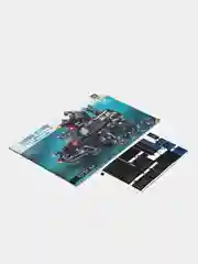 Черный детский 3D конструктор для мальчиков, спорткар, танк, ракета, полиция