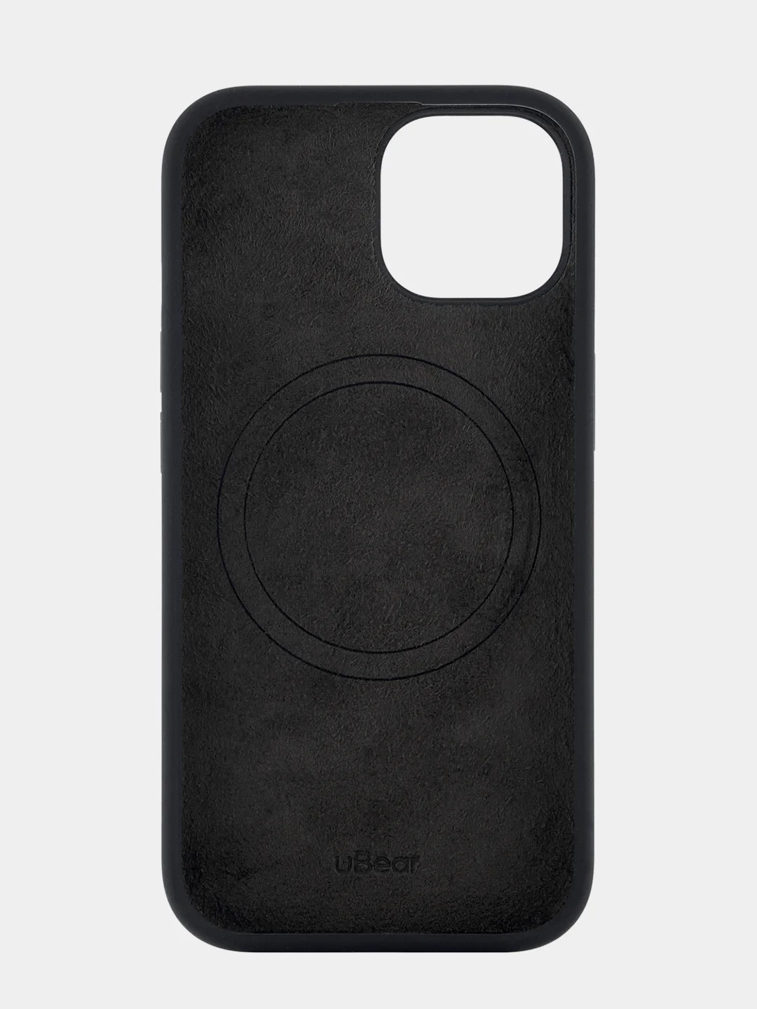 Черный чехол для iPhone 15 uBear Touch Mag Case, MagSafe совместимый, софт-тач