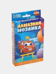 Алмазная мозаика на подставке Гонщик для детей, размер 10 х 15 см. Набор для творчества