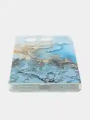 Голубой чехол на Tecno Camon 30 5G / Текно Камон 30 5G прозрачный, с рисунком, защита камеры
