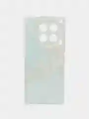 Голубой чехол на Tecno Camon 30 4G / Текно Камон 30 4G прозрачный, с рисунком, защита камеры