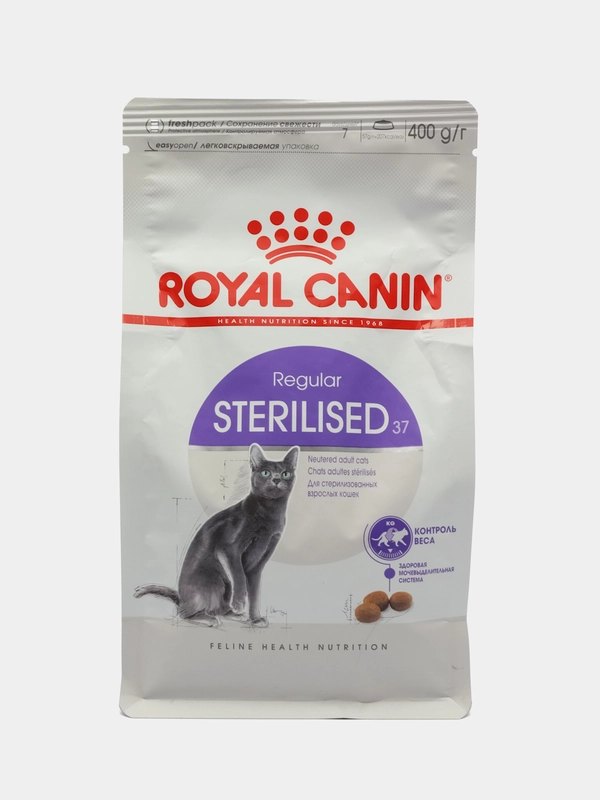 Сухой корм Royal Canin "Sterilized 37" для кастрированных кошек и котов,400гр